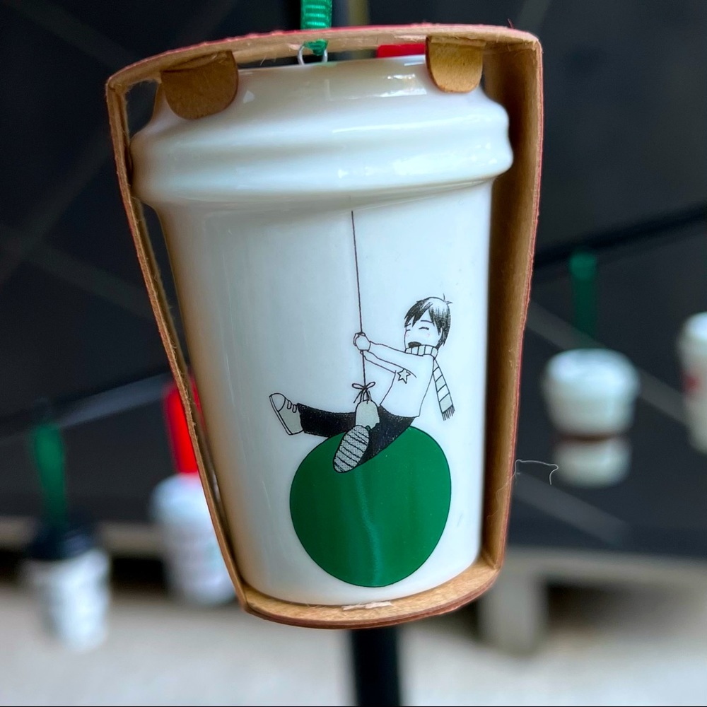 2015 Starbucks Boy on the Balloon Ornament